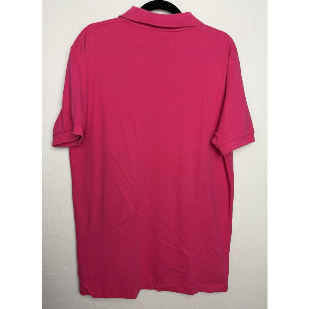 Polo Ralph Lauren Men's Short Sleeve Polo Size Large Cotton Pink - Picture 6 of 7